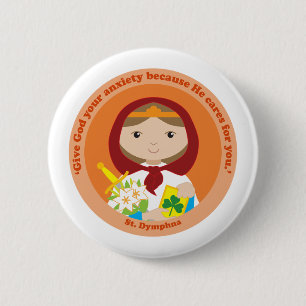 St. Dymphna Button