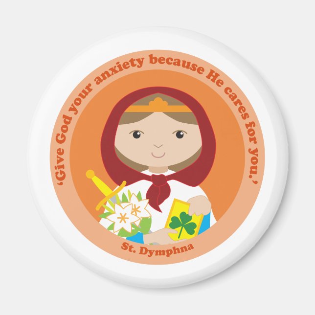 St. Dymphna Magnet (Vorne)