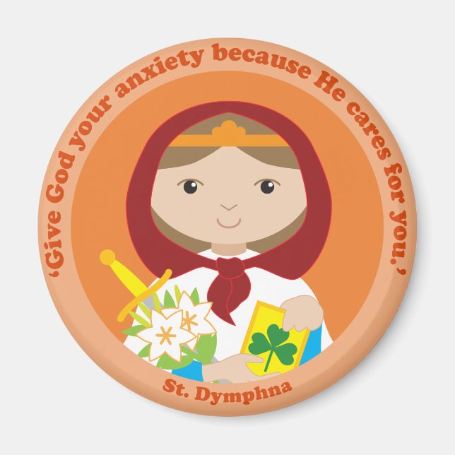 St. Dymphna Magnet (Vorne)