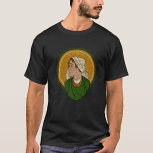 St Dymphna Purity Lily Patron San Mental Health T-Shirt