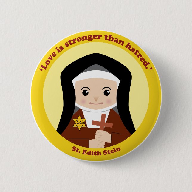 St. Edith Stein Button (Vorderseite)