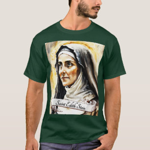 St Edith Stein Katholische Kirche Heilige Religiös T-Shirt
