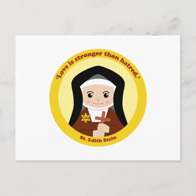 St. Edith Stein Postkarte (Vorderseite)