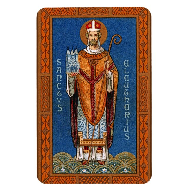 St. Eleutherius von Tournai (GD 01) Magnet (Vertikal)