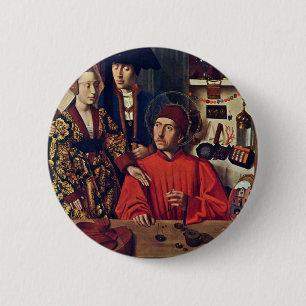 St. Eligius in seiner Goldschmied-Werkstatt, durch Button