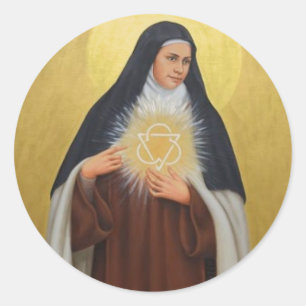 St. Elisabeth der Trinity Carmelite Nun Runder Aufkleber
