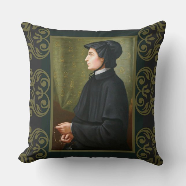 St. Elizabeth Ann Seton Sister Rosary Wohltätigkei Kissen (Vorderseite)
