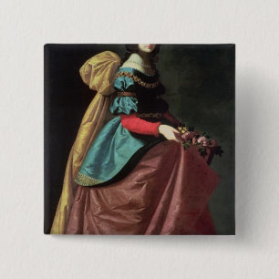 St. Elizabeth von Portugal 1640 Button