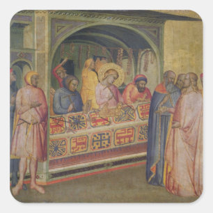 St. Eloi in der Silberschmiede Quadratischer Aufkleber