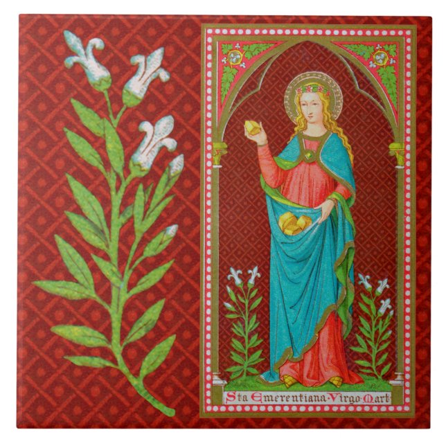 St. Emerentiana von Rom (SAU 36) Fliese (Vorderseite)