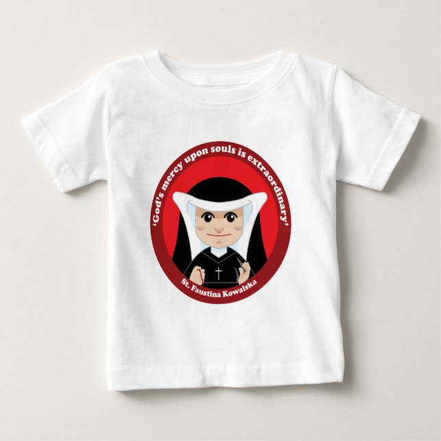 St. Faustina Kowalska Baby T-shirt (Vorderseite)