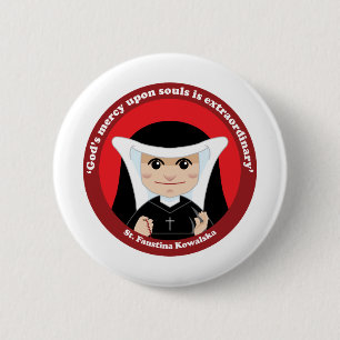 St. Faustina Kowalska Button