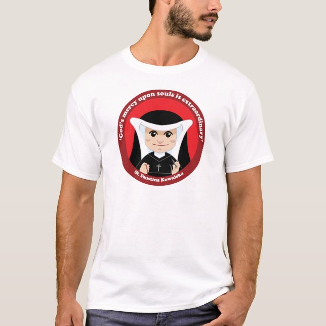 St. Faustina Kowalska T-Shirt (Vorderseite)