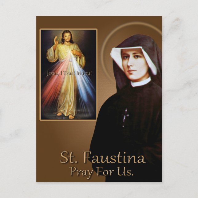 ST FAUSTINA POSTKARTE (Vorderseite)