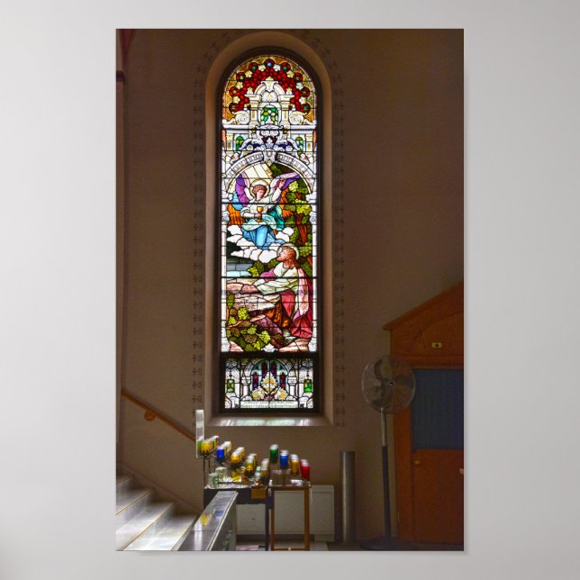 St. Fidelis Glasfenster, Victoria, Kansas Poster (Vorne)