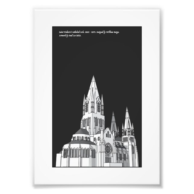 St. Finbarre-Kathedrale Riverside Print Fotodruck (Vorne)