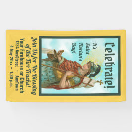 St. Florian mit Eimer (Clear Skies; M 019) Banner