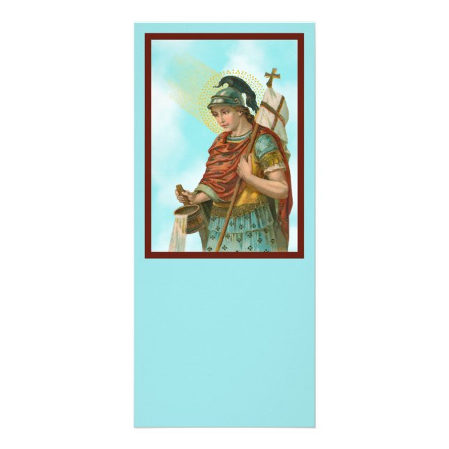 St. Florian mit Eimer (Clear Skies; M 019) Werbekarte (Vorne)