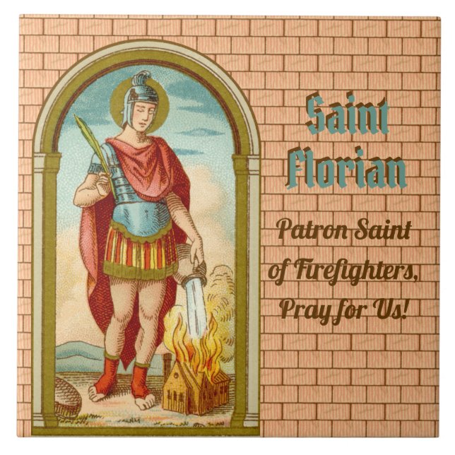 St. Florian of Lorch (BK 32) Tile 1 Fliese (Vorderseite)