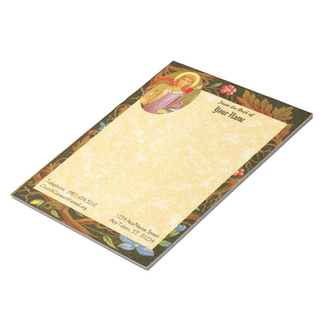 St. Florian von Lorch (PM 03) 11"x8,5" Notizblock (angewinkelt)