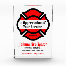 St. Florian's Cross Service Recognition Fotoblock