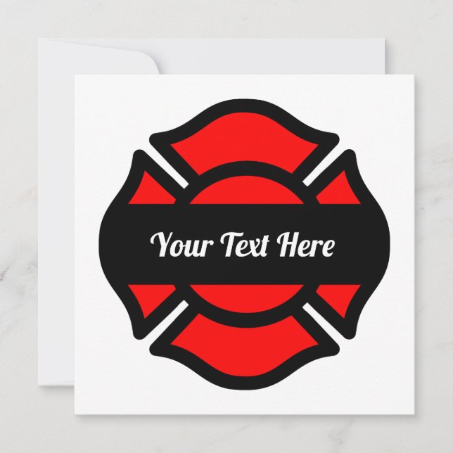 St. Florians Cross Square Blank Greeting Card (Vorderseite)