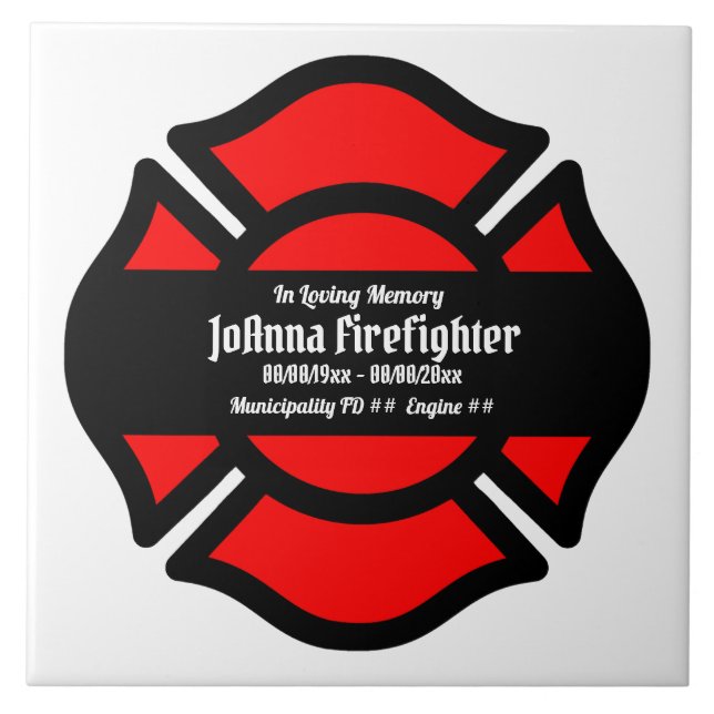 St. Florian's Cross (Stil 3) Fliese (Vorderseite)