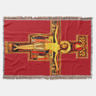 St Frances of Assisi San Damiano Crucifix Blanket Decke
