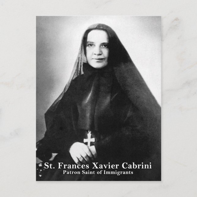 St. Frances Xavier Cabrini Postkarte (Vorderseite)