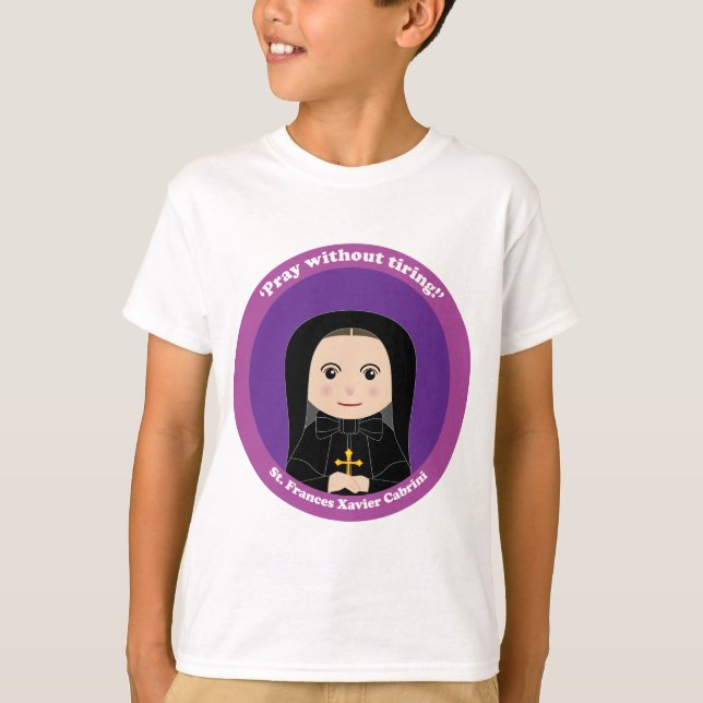 St. Frances Xavier Cabrini T-Shirt (Vorderseite)