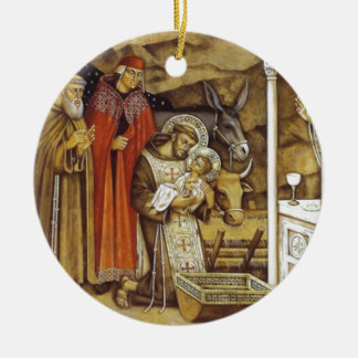 St Francis am Nativity, Tassenschlüsselkette Keramikornament