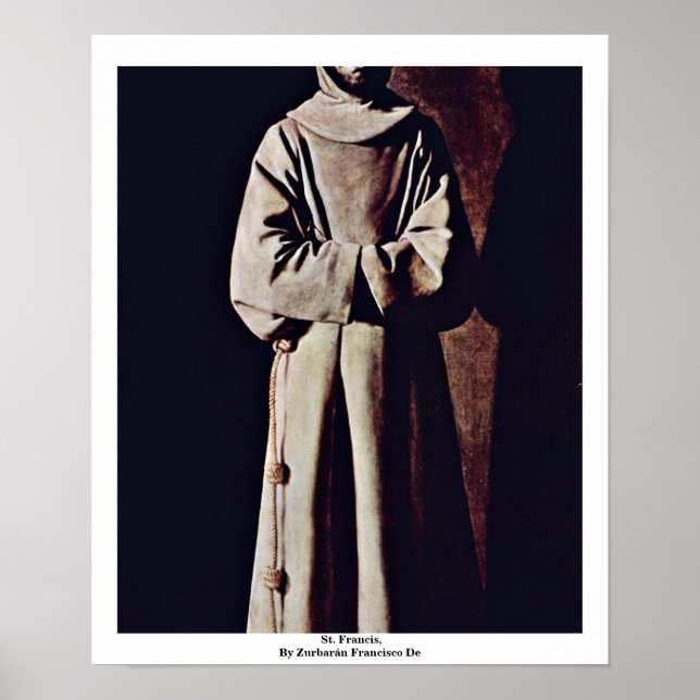 St. Francis, By Zurbarán Francisco De Poster (Vorne)