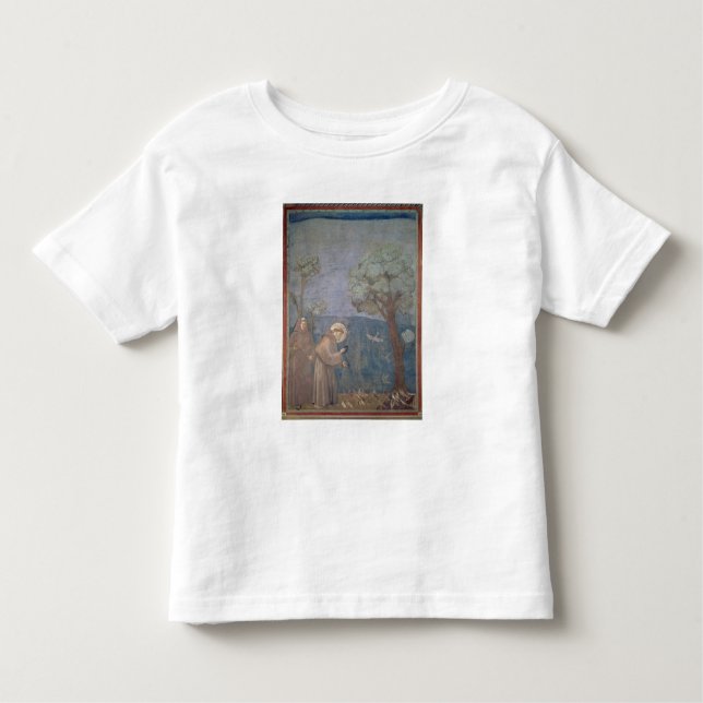 St Francis, das zu den Vögeln, 1297-99 predigt Kleinkind T-shirt (Vorderseite)
