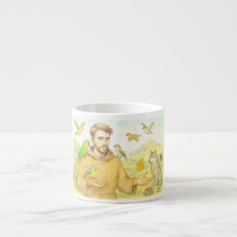 St. Francis - die Predigt für Vögel und Tiere Espressotasse