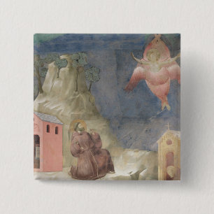 St. Francis Empfang der Stigmata, 1297-99 Button