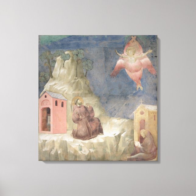 St. Francis Empfang der Stigmata, 1297-99 Leinwanddruck (Vorderseite)