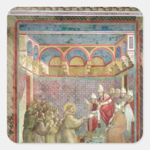 St. Francis erhält Genehmigung Quadratischer Aufkleber