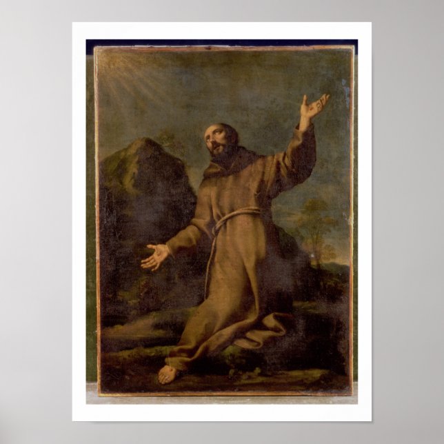 St. Francis erhält Stigmata Poster (Vorne)