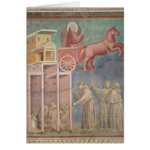 St Francis erscheint zu seinen Begleitern