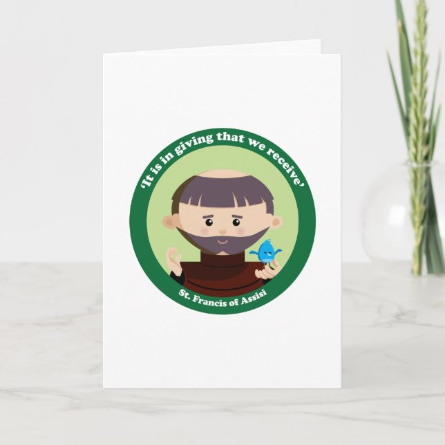 St. Francis of Assisi Karte (Vorderseite)