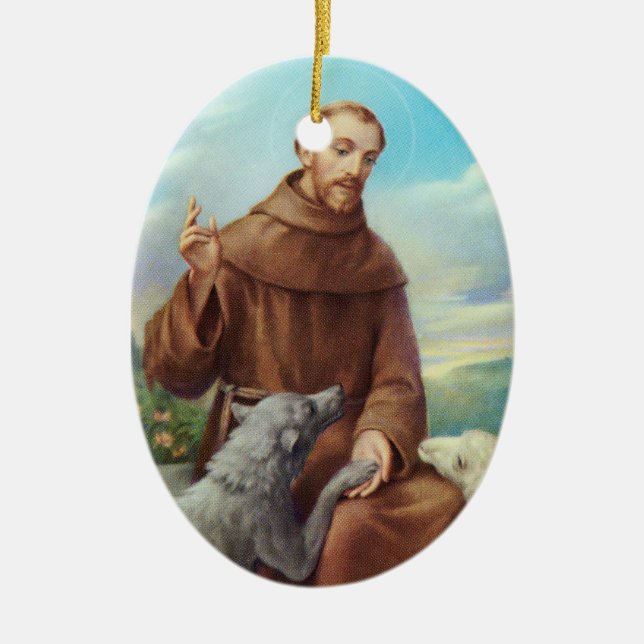 St. Francis Ornament w/Gebet (Vorne)