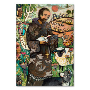 St. Francis Prayer Card Tischnummer