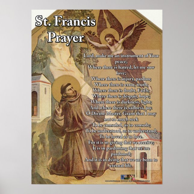 St. Francis Prayer Poster (Vorne)
