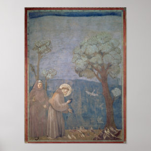 St. Francis Preaching to the Birds, 1297-99 Poster