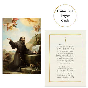 St. Francis Römisch-katholische Gebetskarte Platzkarte