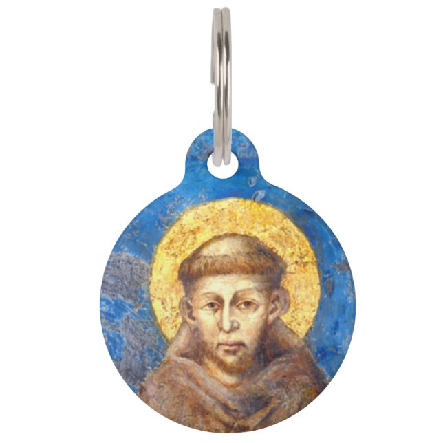 St. Francis/St. Christopher Hundemarke Katholisch Haustiermarke (Vorderseite)