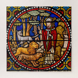 St. Francis Stached Glass Window Jigsaw Puzzle