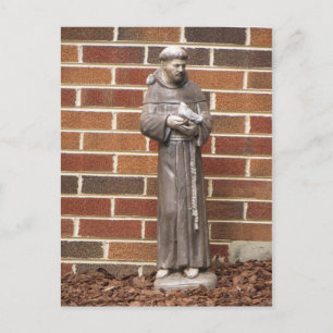 St. Francis Statue Postkarte