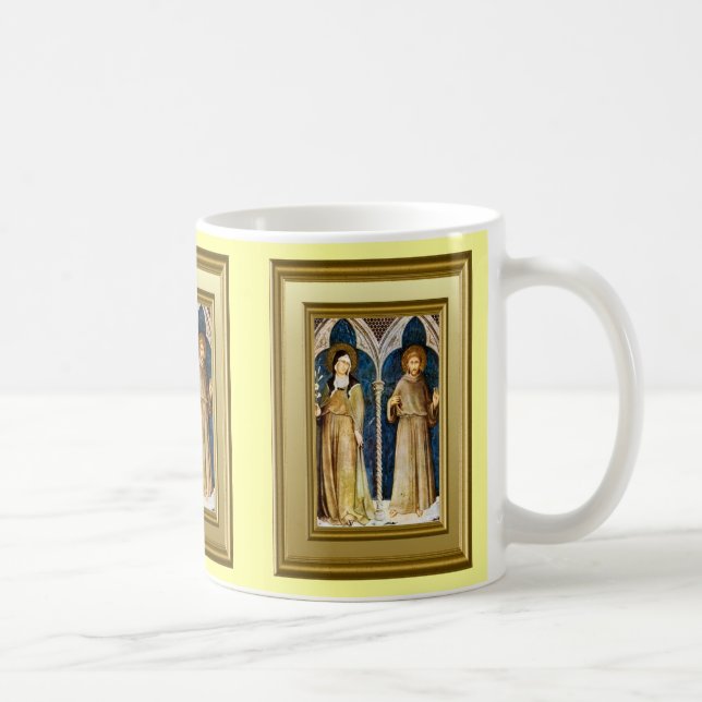 St Francis und St. Clare, Assisi Kaffeetasse (Rechts)