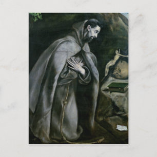 St. Francis von Assisi, 1580-95 Postkarte